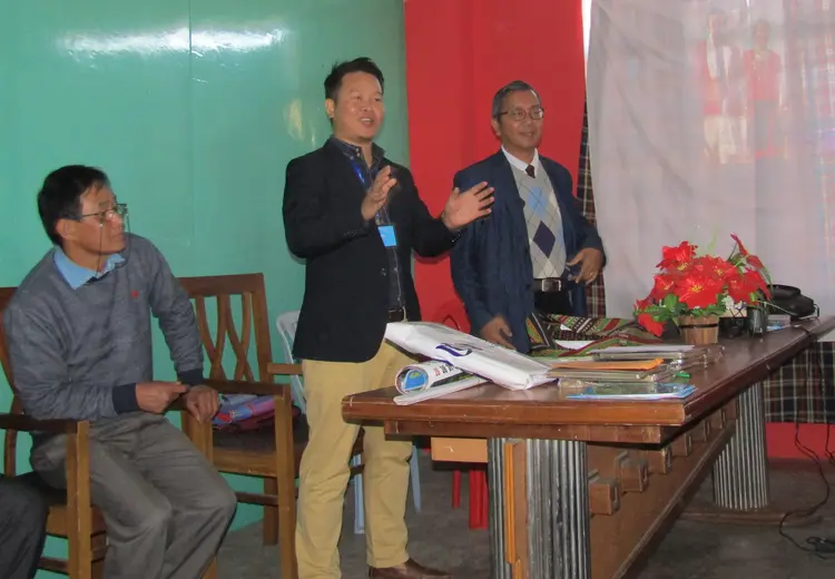 Alar interpreting for Rev. Kampu.