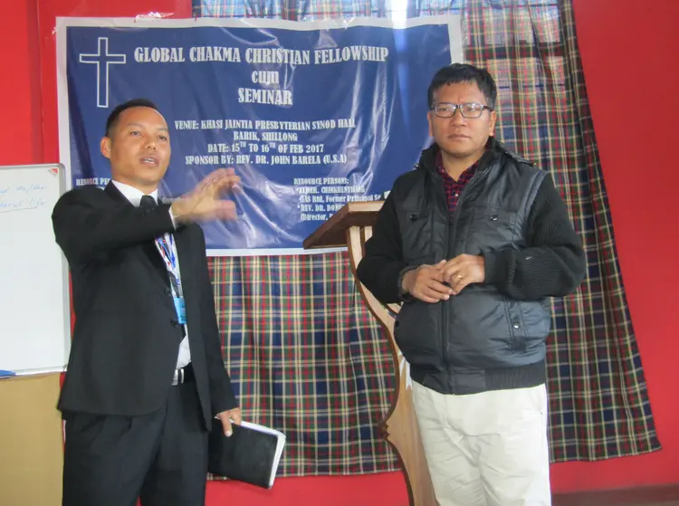 Rev.Kiran interpreting for Rev. Dr. Dongza.