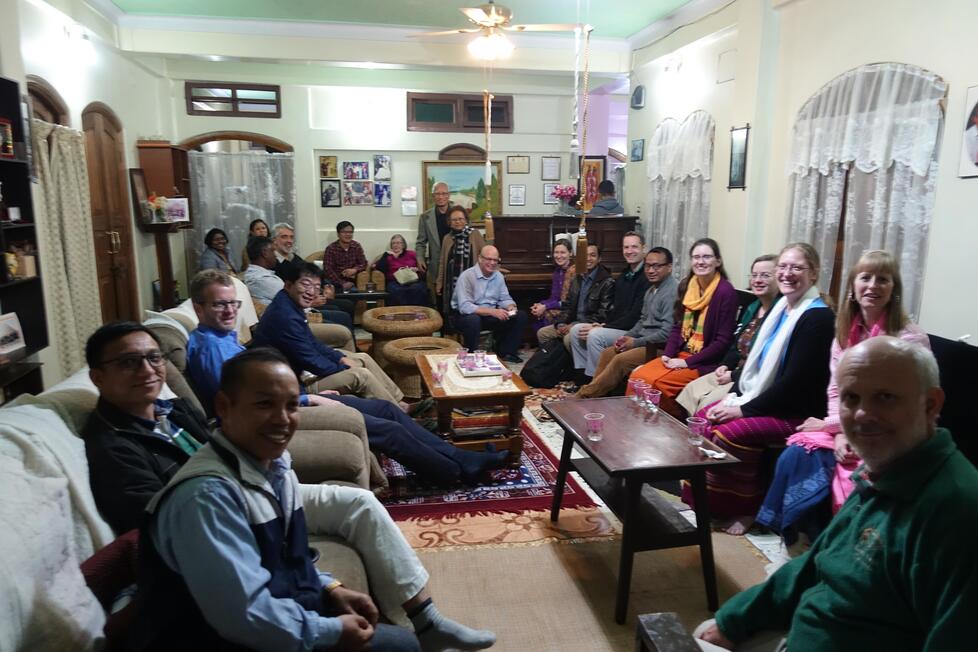 Participent from different country for the ACS. During diner service